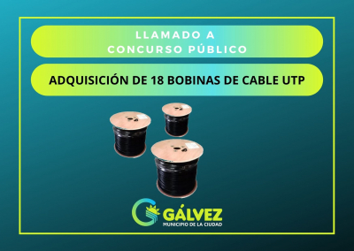 Concurso Público para adquisición de 18 bobinas de cable UTP