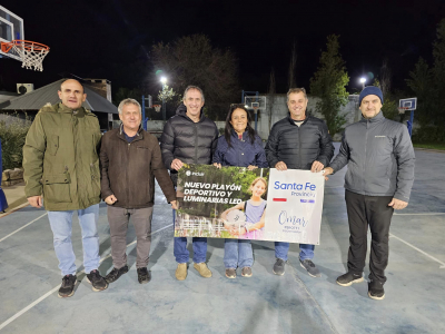 Iluminación Led en el Estadio &quot;Peno Pérez&quot; y ejecución del playón deportivo del Club Santa Paula