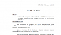 Nuevo Decreto del Intendente Ante la Emergencia Sanitaria por el Coronavirus