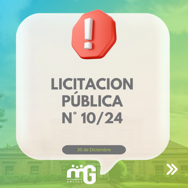 LICITACIÓN PÚBLICA 10/24