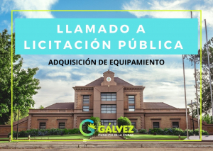 El Municipio Llama a Licitación Pública para Adquirir Nuevo Equipamiento